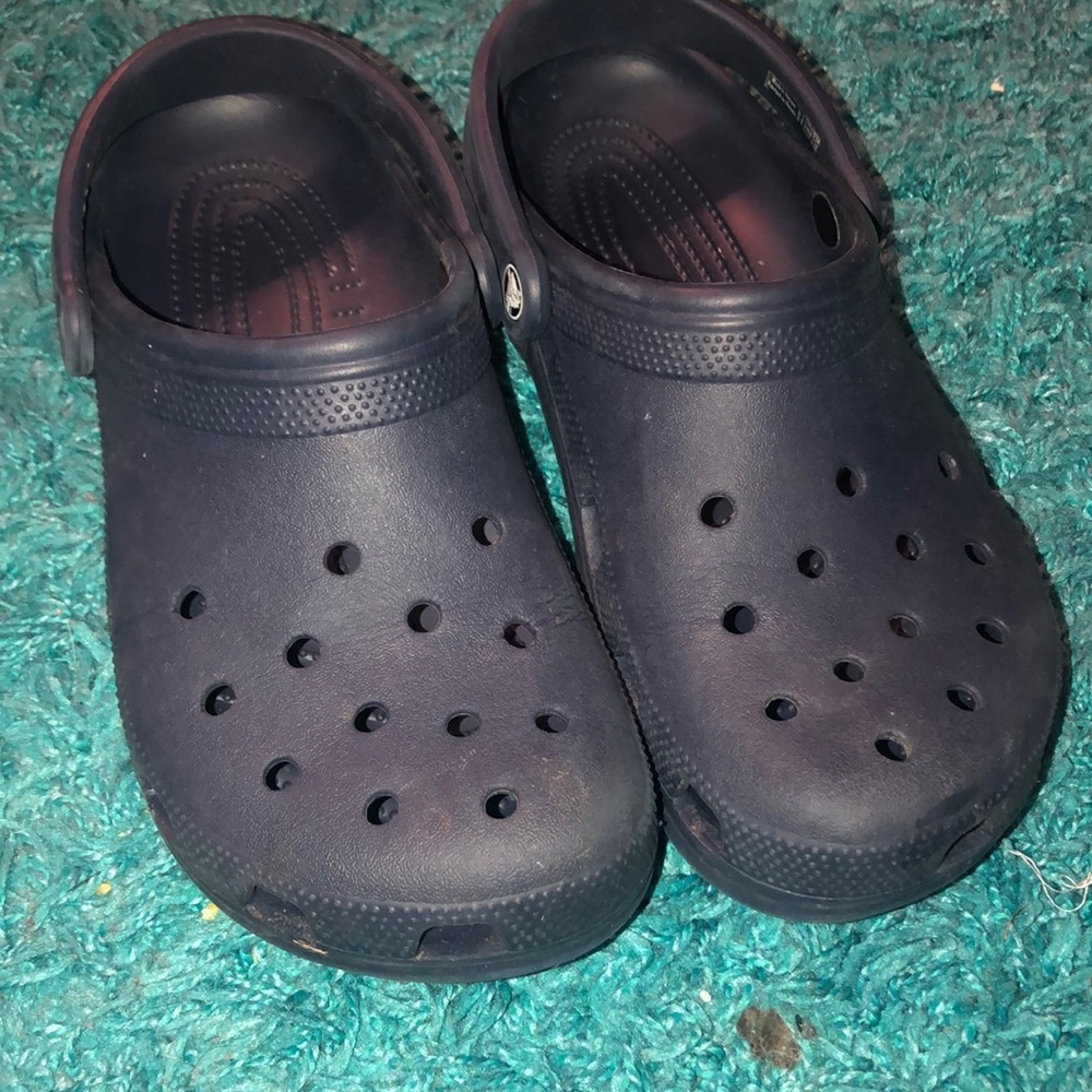Navy Blue Crocs